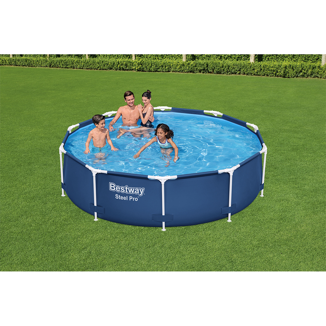 Каркасный бассейн Steel Pro 305 х 76 см, BESTWAY, 56677, Винил, 4678 л., Стальной каркас, Синий, Цветная коробка