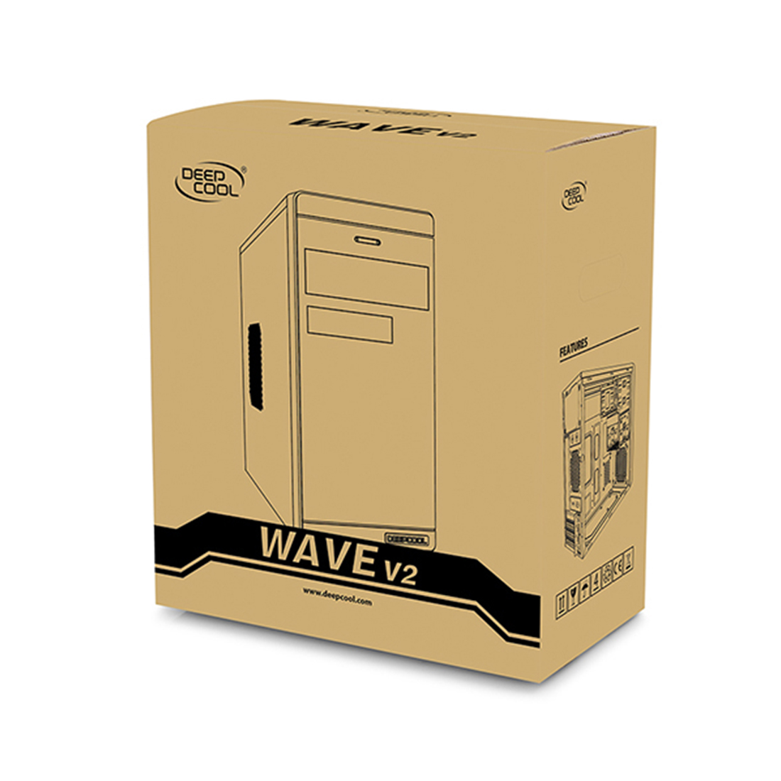 Компьютерлік корпус Deepcool WAVE 2 DP-MATX-DPWAVE2