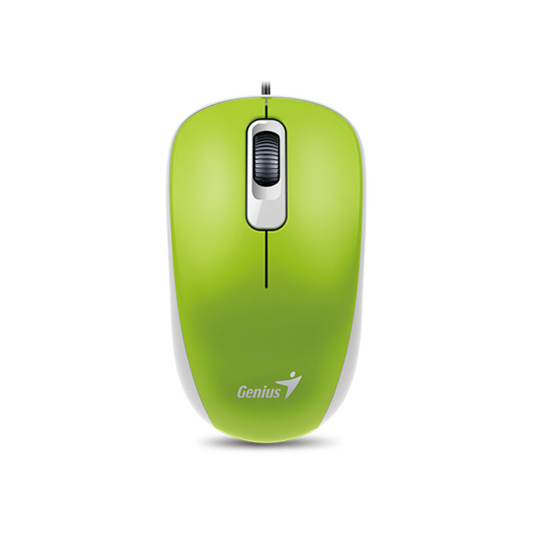 Компьютерная мышь, Genius, DX-110, Оптическая, 1000dpi, USB, Длина кабеля 1,5 метра, Зелёная