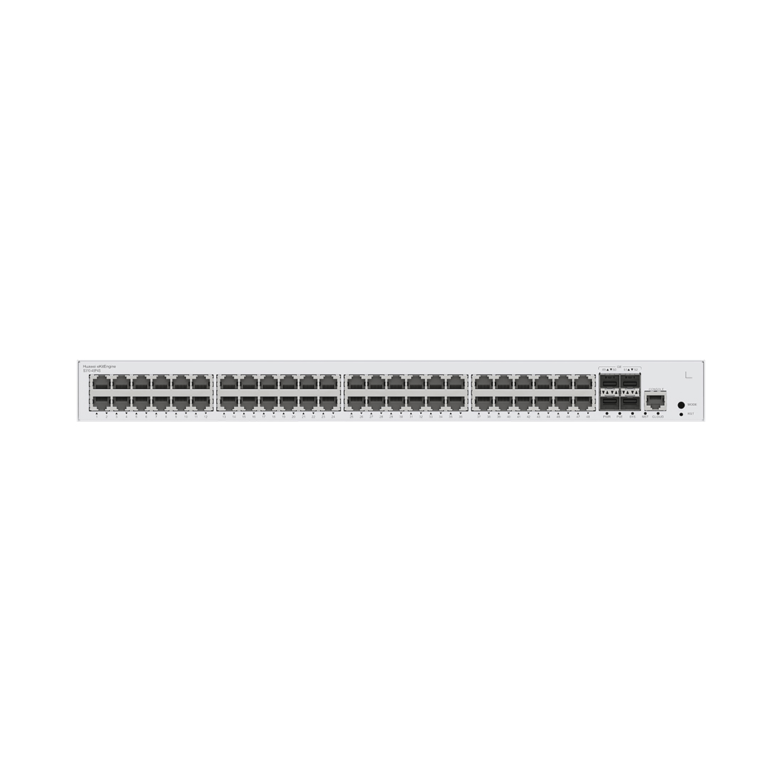 Коммутатор, Huawei, S310-48P4S, Управляемый L2+, 48 портов 10/100/1000M RJ-45, 4 порта SFP, 380W PoE+, стоечный