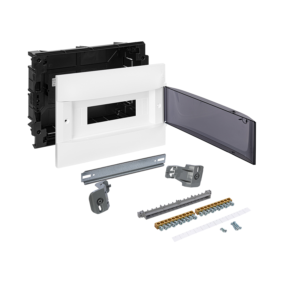 Щит встраиваемый, Legrand, 135551 Practibox S, 1х12 IP40 Дымчатая дверь