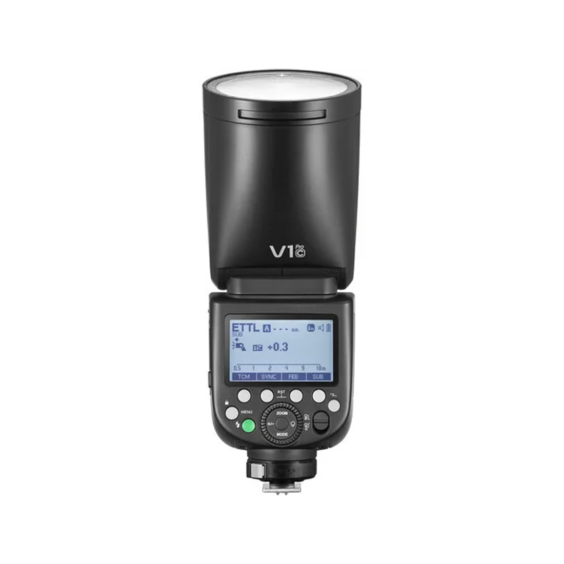 Вспышка, Godox, V1 PRO-C, аккумулятор 2980 мАч, до 500 импульсов, 100 вспышек, перезардяка 1.3с