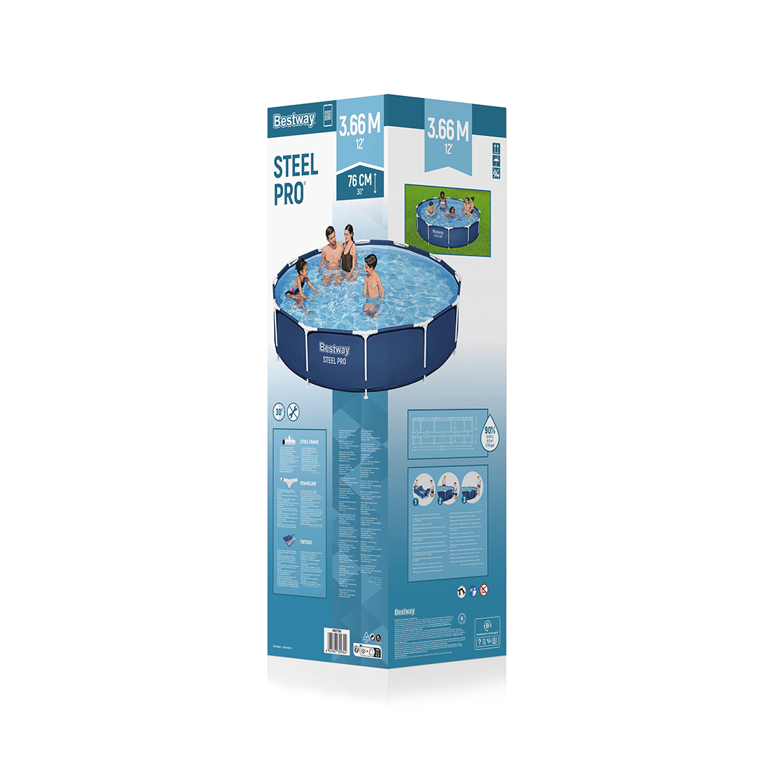 Steel Pro 366 х 76 см каркас бассейні, BESTWAY, 56706