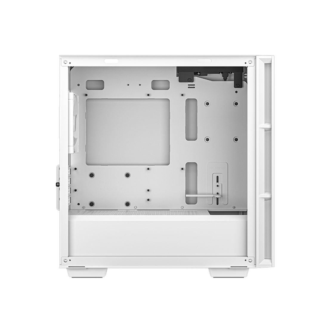 Компьютерный корпус, Deepcool, CH360 WH R-CH360-WHAPE3-G-1, Micro ATX/Mini-ITX, Type-C*1/3.0*1, HD-Audio+Mic, Кулер 2*140/1*120мм ARGB, Высота процессорного кулера до 165мм, Длина VGA до 320мм, 2*3.5"/2+1*2.5", Сталь 0,6, 428x215x431мм, Без Б/П, Белый