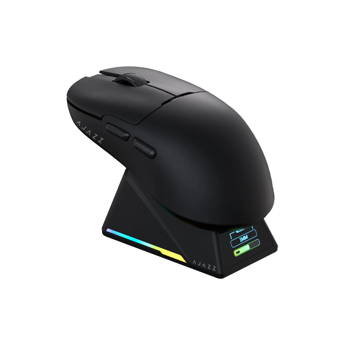 Компьютерная мышь, Ajazz, AJ159/APEX/Black, AJ159 APEX, Оптическая, Сенсор Ajazz PAW3950APEX, до 42000dpi, 5 кнопок, Беспроводная, USB, 2,4 ГГц, Bluetooth, Чёрный