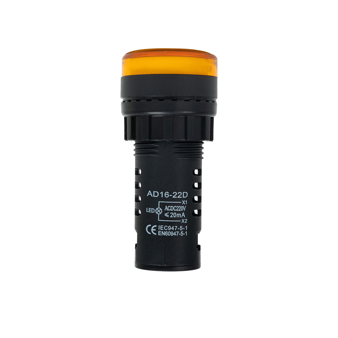 Лампа светодиодная универсальная, Deluxe, AD16-22D 220V AC/DC, (желтая)