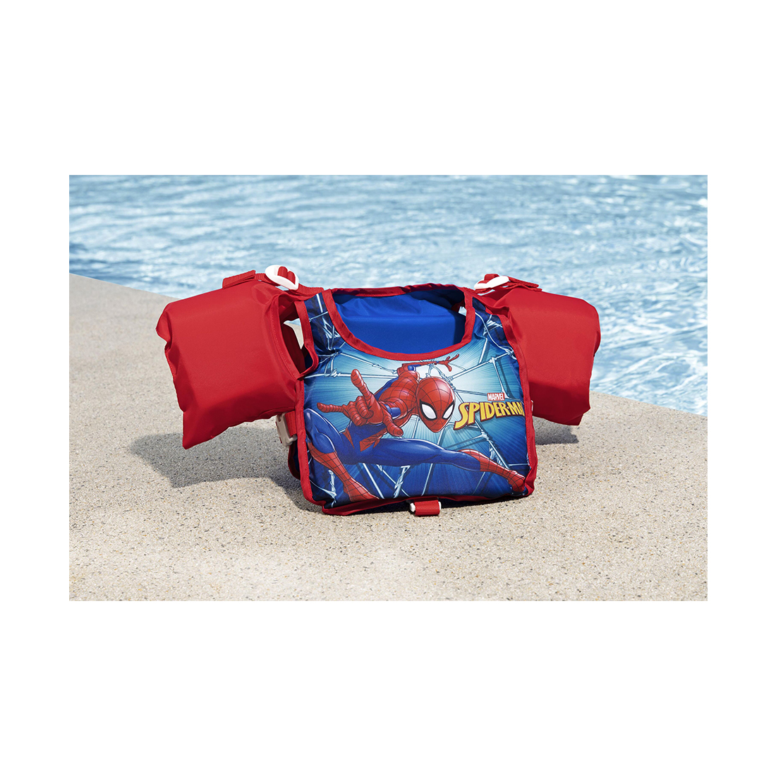 Жилет для плавания с нарукавниками Swim Pal 56 см, BESTWAY, Spiderman, Красный
