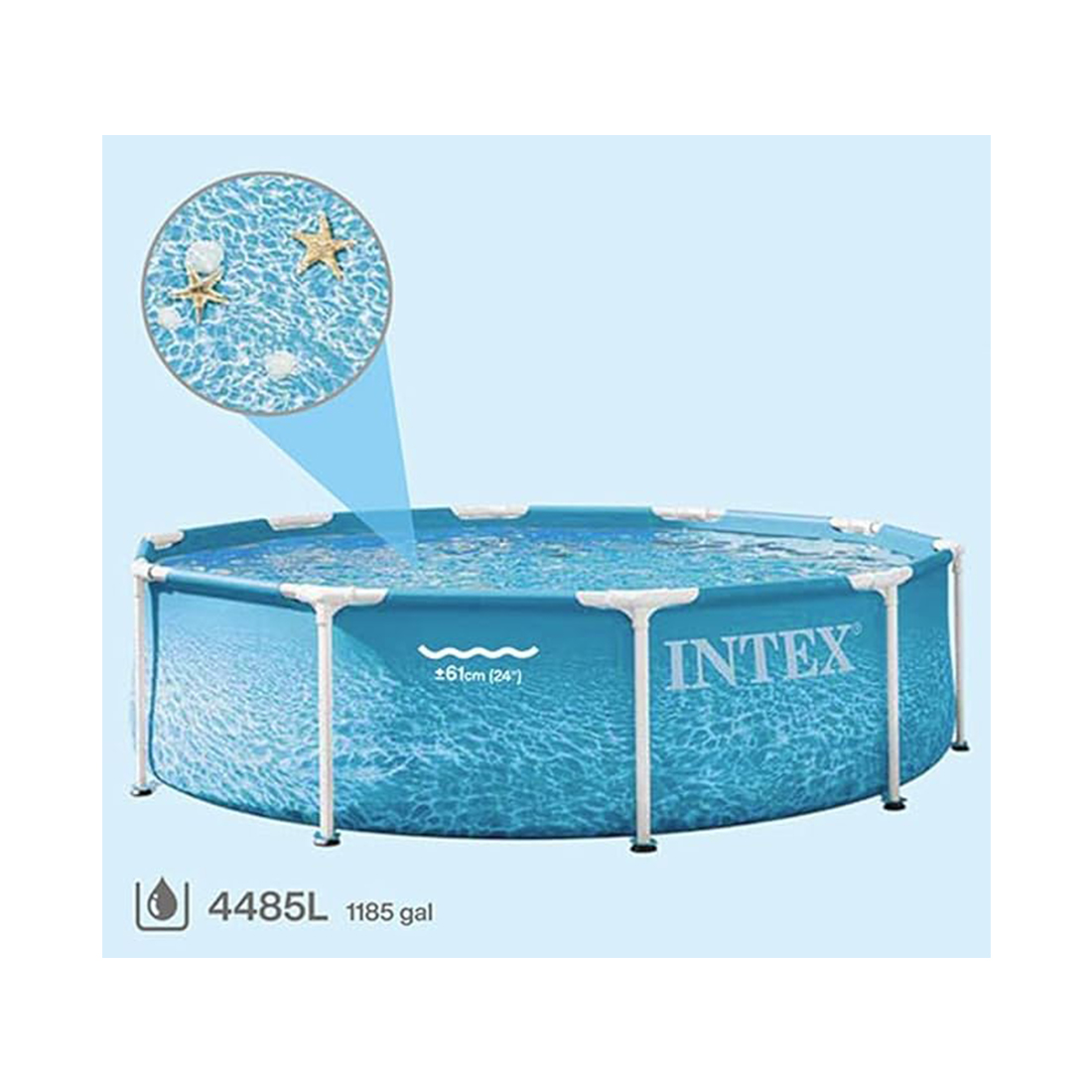 Beachside Metal Frame 305 х 76 см каркас бассейні, INTEX