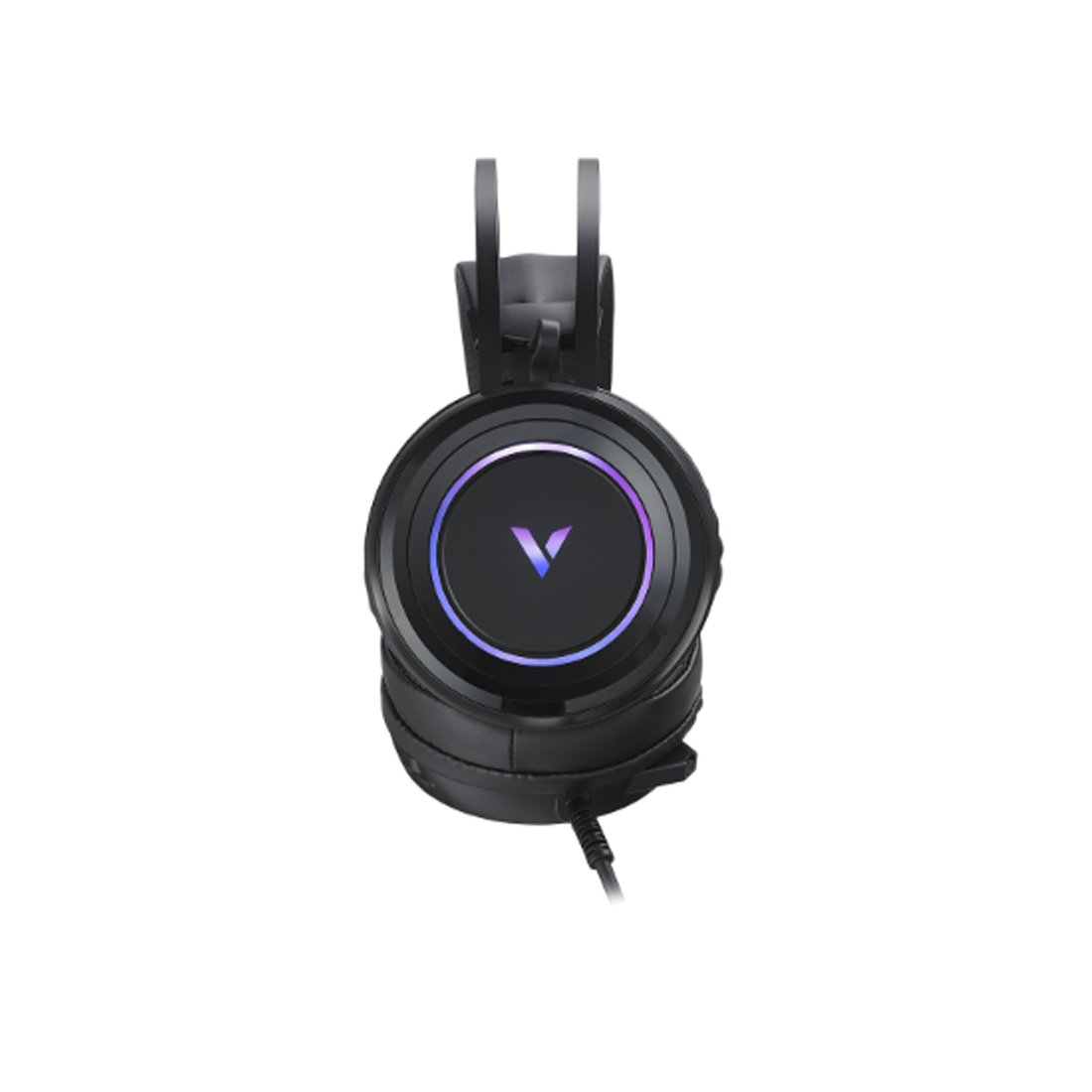 Гарнитура, Rapoo, VH500C, Тип крепления:Дуговые, Микрофон, USB, Длина кабеля 2 м, RGB, Игровые, 165 x105 x235 мм, Черный