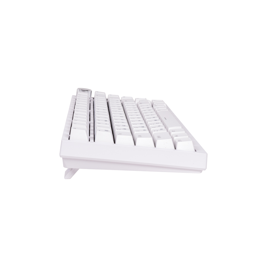 Клавиатура, Ajazz, AK820/Blue/White, AK820, Игровая, Механическая, 75%, Blue Switches, Проводная, USB, Подсветка голубая, Анг/Рус, Белый
