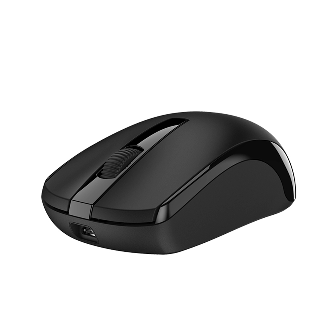 Компьютерная мышь, Genius, ECO-8100, 3D, Оптическая, 1600dpi, Беcпроводная 2.4ГГц, Встроенный аккумулятор, Чёрный