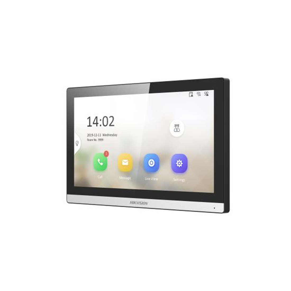 Монитор домофона, Hikvision, DS-KH6350-TE1 7", 7-дюймовый сенсорный TFT-экран с разрешением 1024  600, Linux, 10 °C до 50 °C,