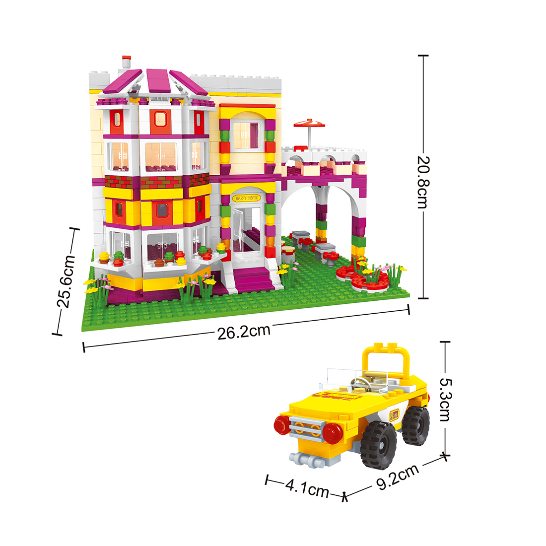 Игровой конструктор Keyixing 24903 Большой двухэтажный дом