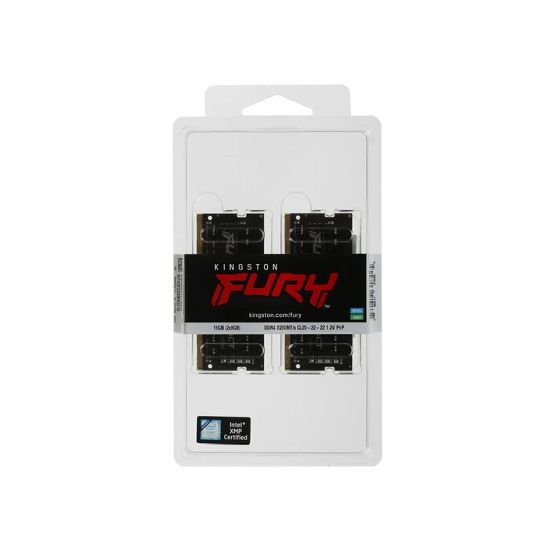 Комплект модулей памяти для ноутбука, Kingston, FURY Impact, KF432S20IBK2/16 (Kit 2x8GB), DDR4, 16GB, SO-DIMM <PC4-25600/3200MHz>