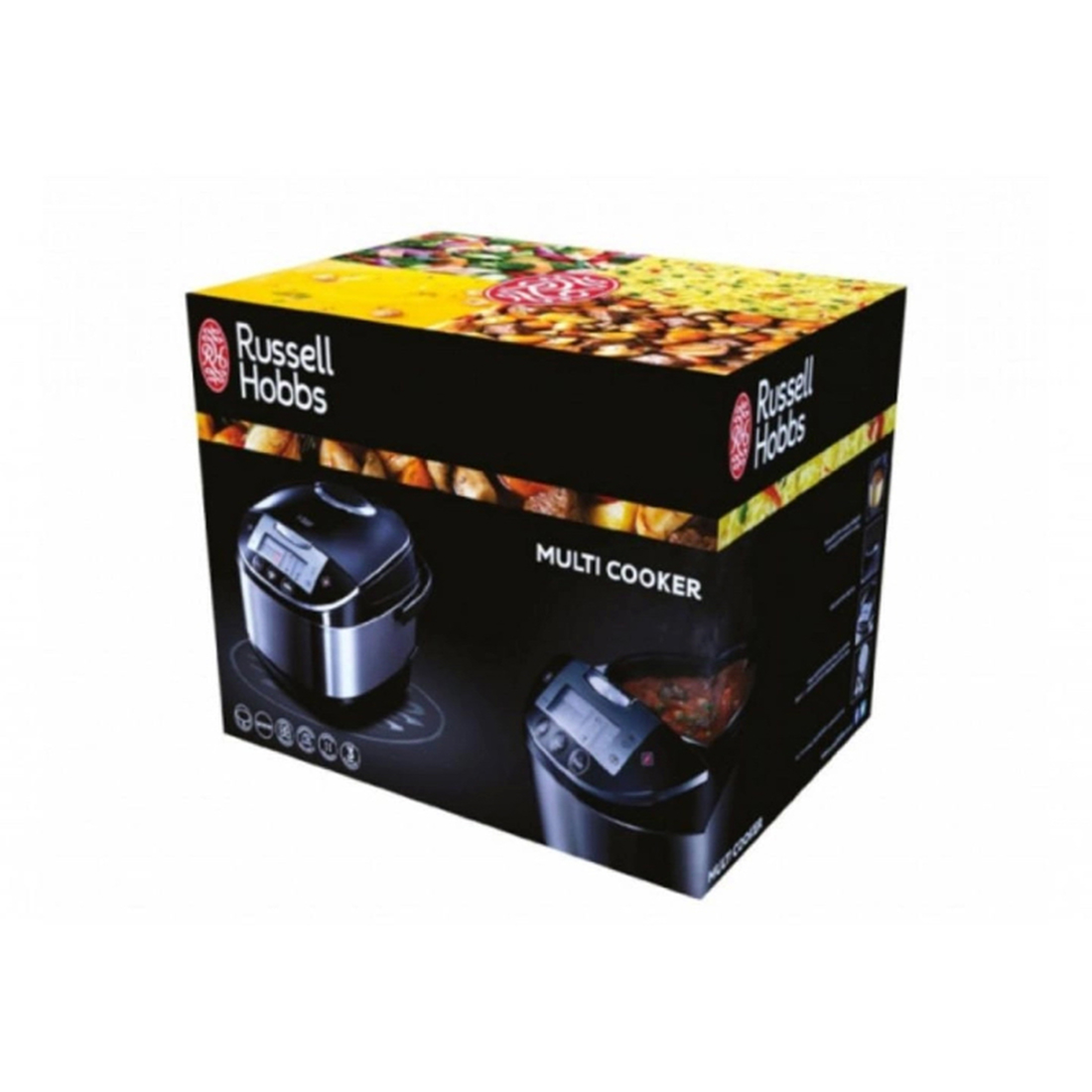 Мультиварка, Russell Hobbs, 21850-56, Мощность 900W, Объём чаши 5L, 11 автоматических программ, Пластик, Антипригарное покрытие чаши, Сенсорное управление, Черный