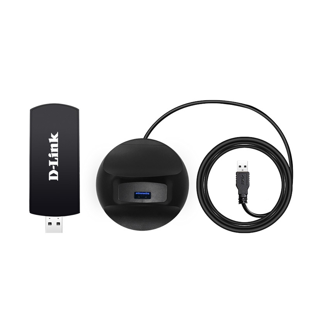 USB адаптер, D-Link, DWA-192/RU/B1A, Беспроводной двухдиапазонный USB 3.0 адаптер 802.11a/b/g/n/ac с поддержкой MU-MIMO, 4 внутренние антенны с коэффициентом усиления 2 dBi