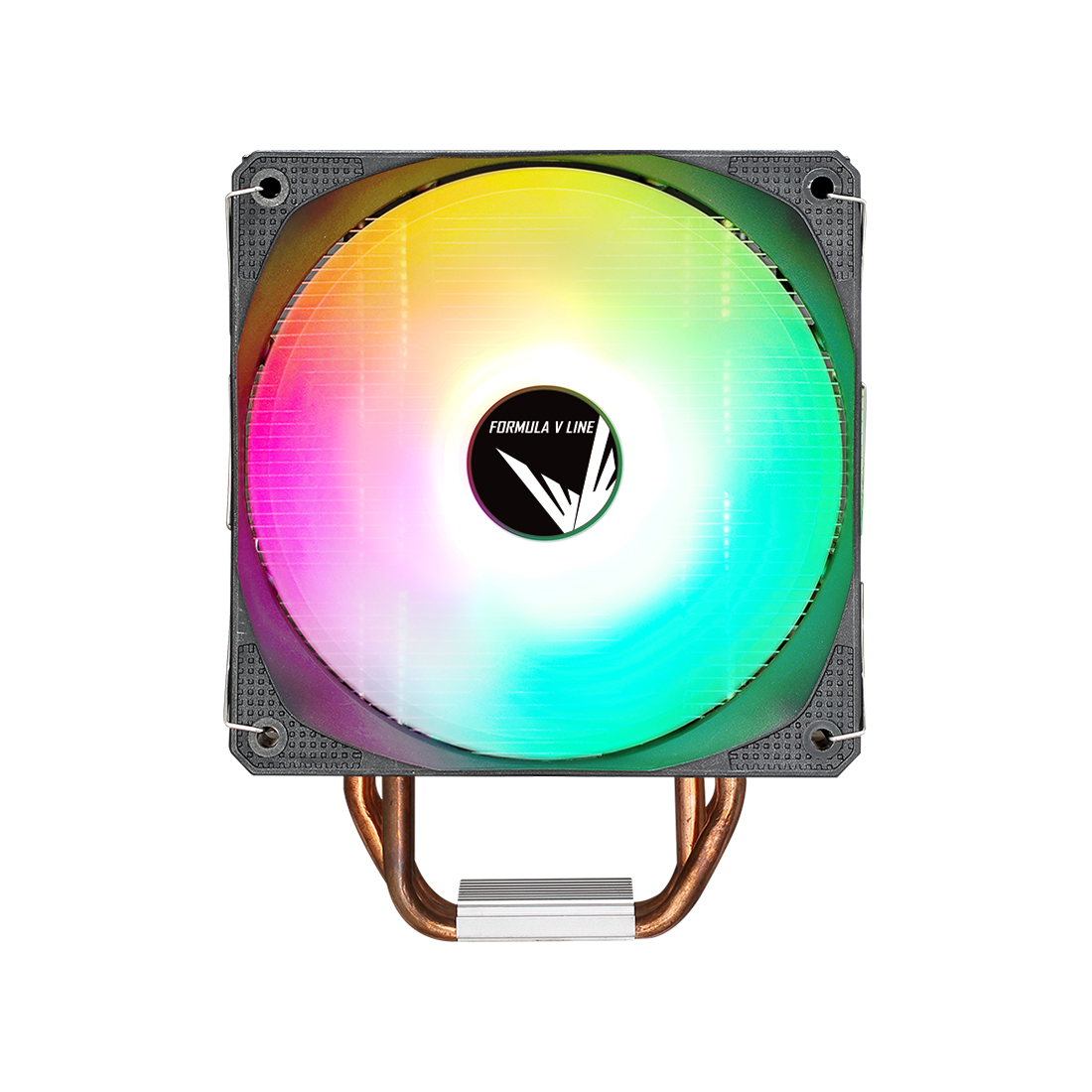 Кулер для процессора, Formula V, ICE BURG PLUS ARPW 4P, Intel 20х/1851/1700/1200/115х и AMD AM5/AM4/AM3/AM2, 200W, 120мм, 800- 1600±10% об/м, 75,89CFM,  34dB(A), 4pin, 120х73х158мм, Чёрный