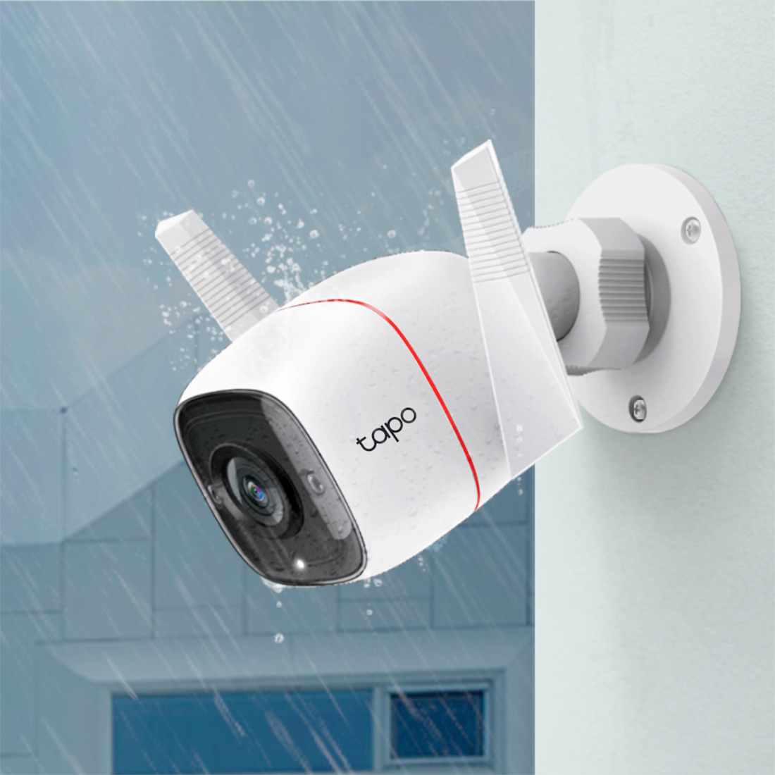 IP-камера, TP-Link, Tapo C310, Уличная, WI-FI 802.11b/g/n, 3 Мп (2304  1296), 15fps, матрица 1/2,7', объектив 3,89 мм, ИК-подсветка до 30 м