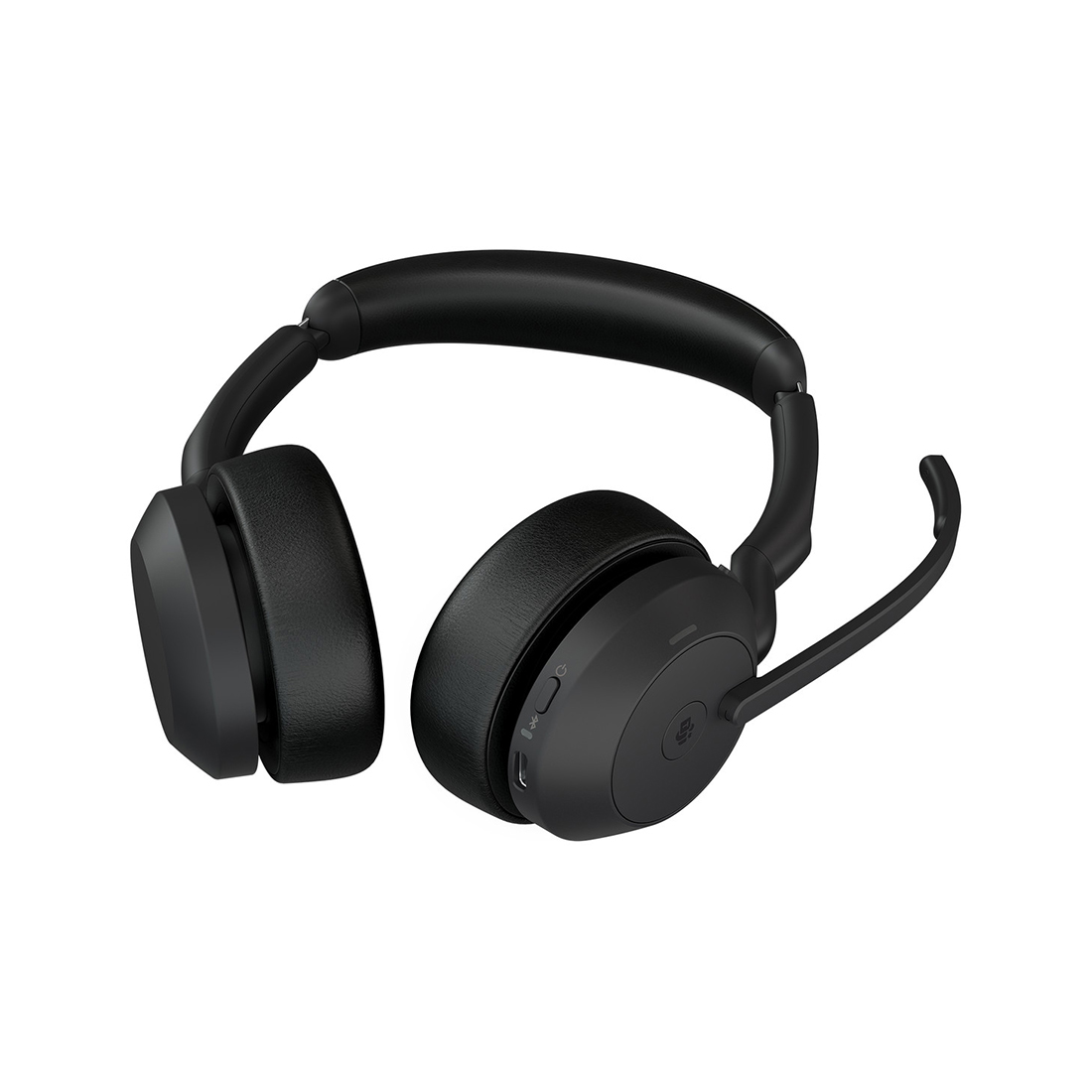 Гарнитура, Jabra, 25599-999-899, Jabra Evolve2 55, Link380с MS Stereo, Беспроводная, Bluetooth 5.2, защита органов слуха : Jabra SafeTone™ 2.0, PeakStop 105, -5°C to + 45°C, Спящий режим