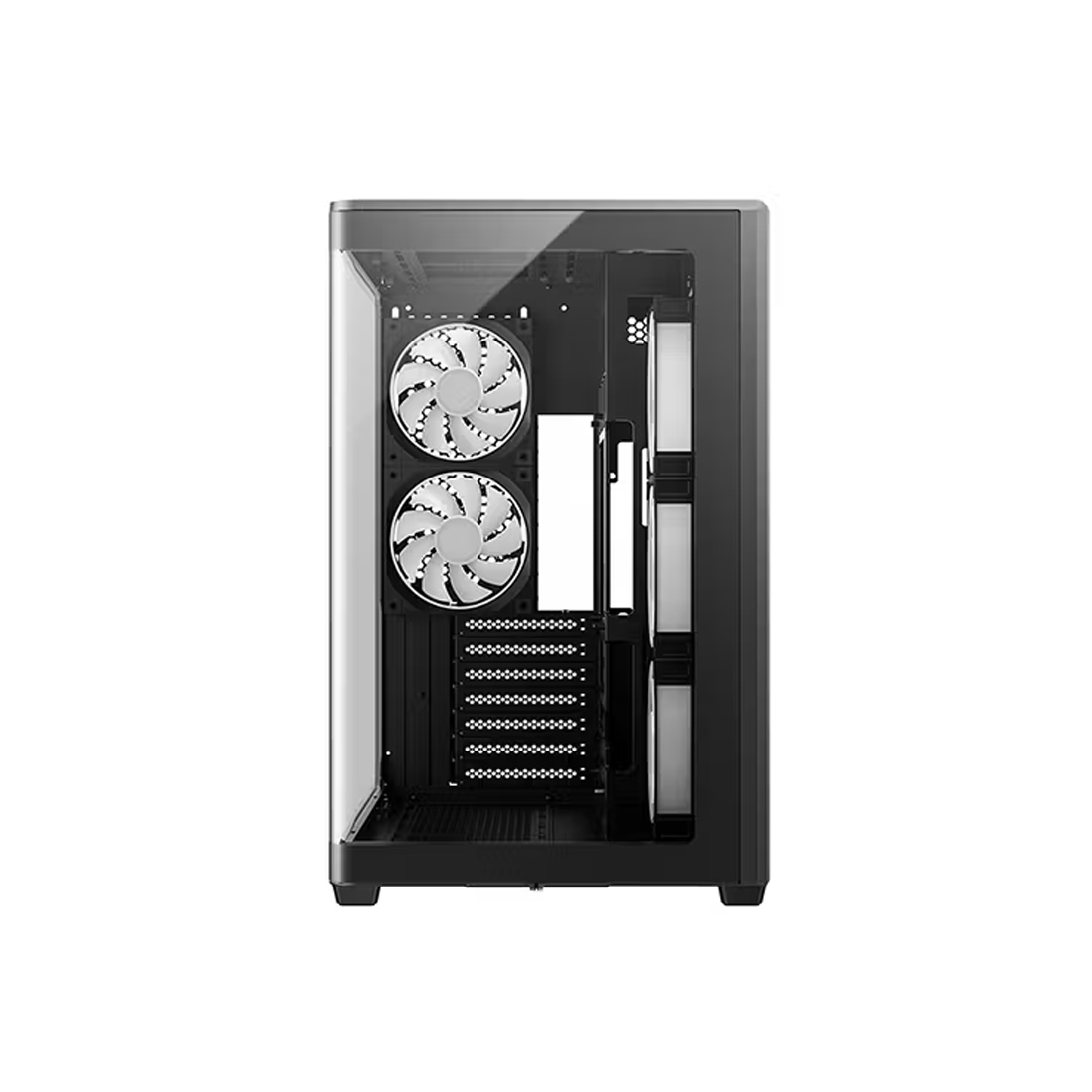Компьютерный корпус, Deepcool, CG590U 5F R-CG590U-BKAGA5-G, ATX/Micro ATX/Mini-ITX, USB 3.1*1/3.0*2, HD-Audio, 5*120мм ARGB, Высота процессорного кулера до 160мм, Длина VGA до 410мм, 2*3.5"/2+1*2.5", Сталь 0,6, 460х285х460мм, Без Б/П, Чёрный