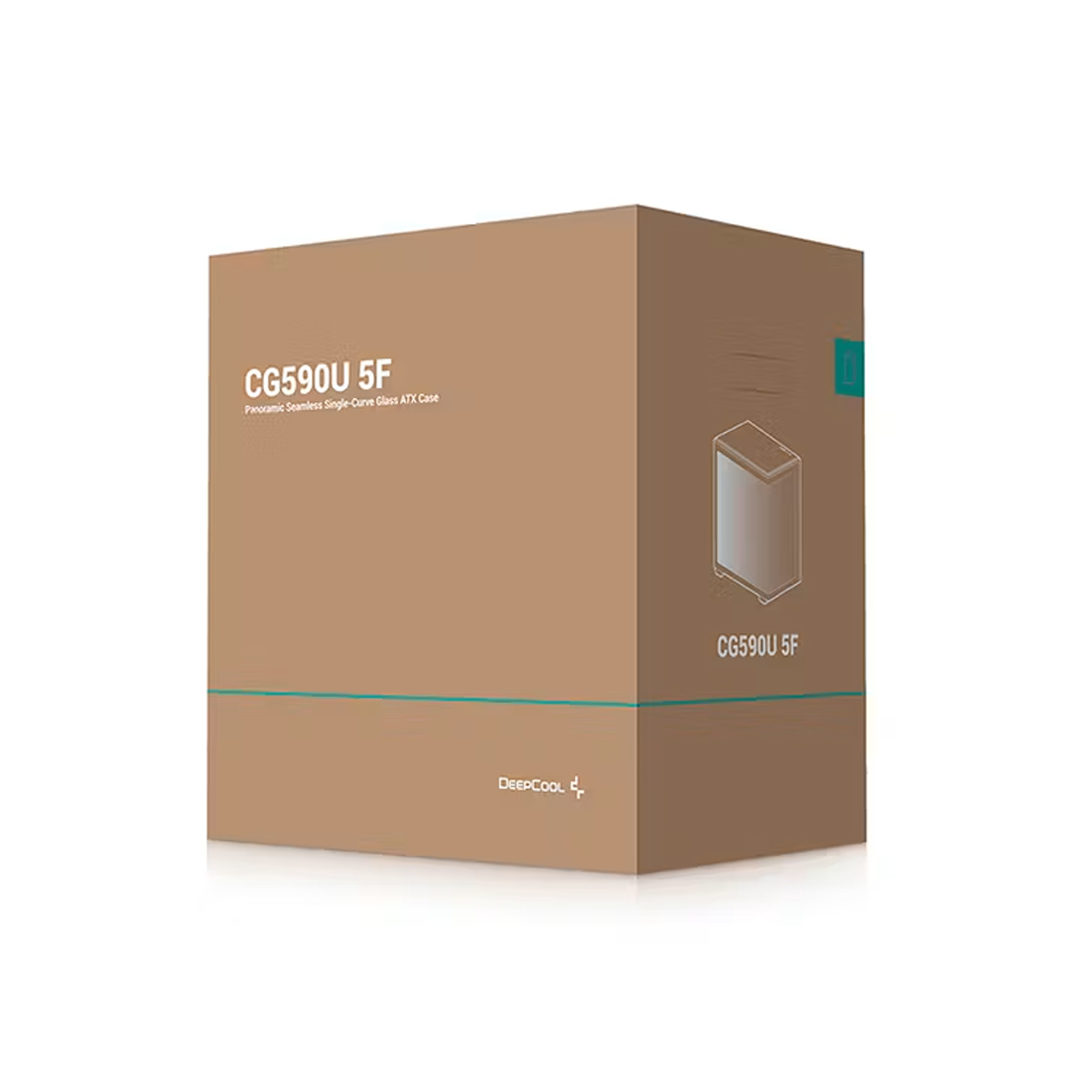 Компьютерный корпус, Deepcool, CG590U 5F R-CG590U-BKAGA5-G, ATX/Micro ATX/Mini-ITX, USB 3.1*1/3.0*2, HD-Audio, 5*120мм ARGB, Высота процессорного кулера до 160мм, Длина VGA до 410мм, 2*3.5"/2+1*2.5", Сталь 0,6, 460х285х460мм, Без Б/П, Чёрный