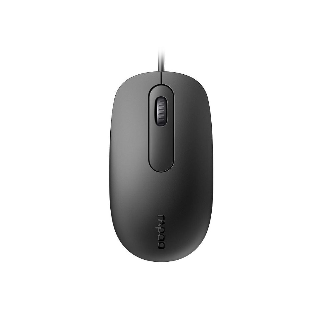 Компьютерная мышь, Rapoo, N200, Оптическая, 1000dpi, USB, Количество кнопок 3, Длина кабеля 1,5 метра, Чёрный