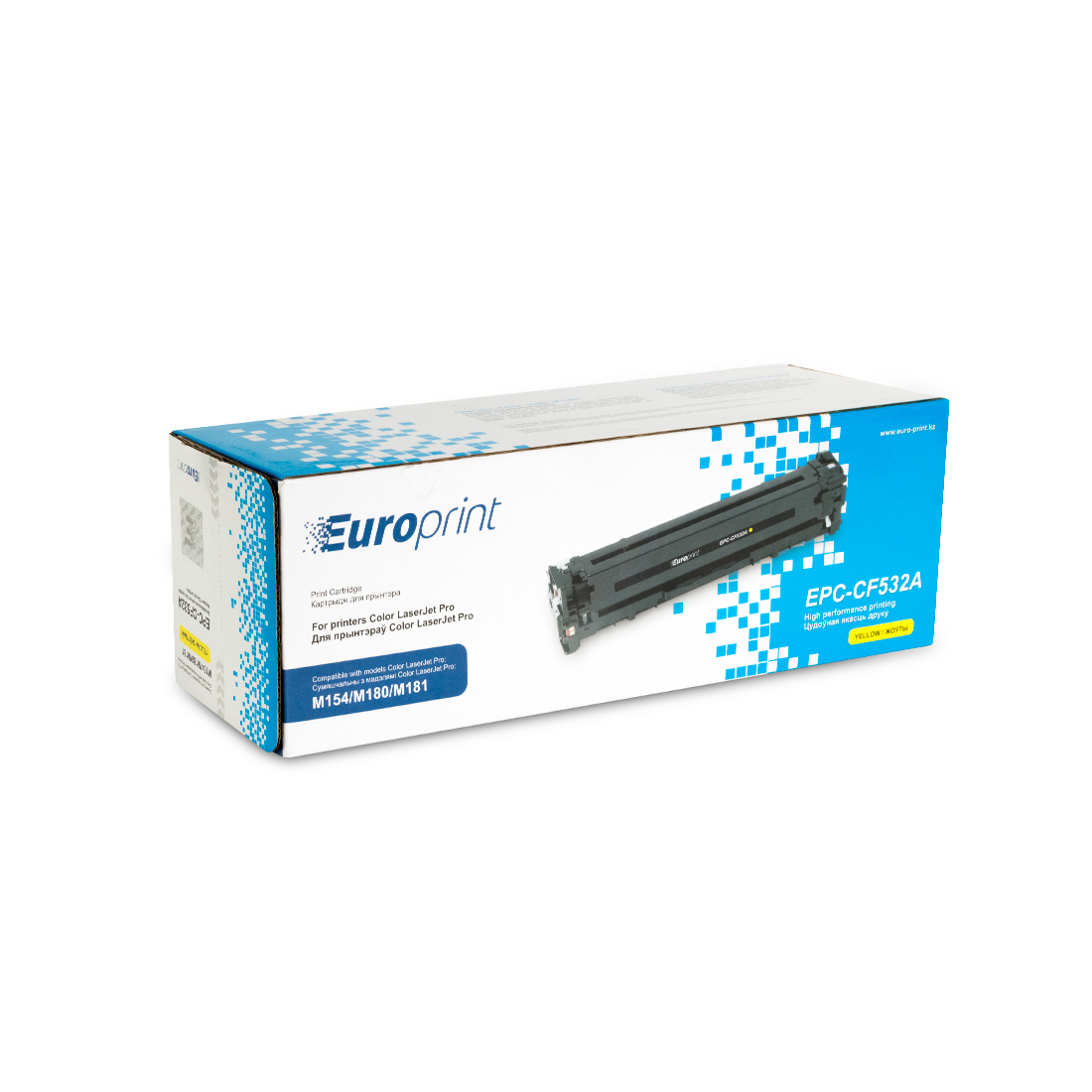 Картридж Europrint EPC-CF532A Жёлтый для принтеров HP Color LaserJet Pro M154/M180/M181