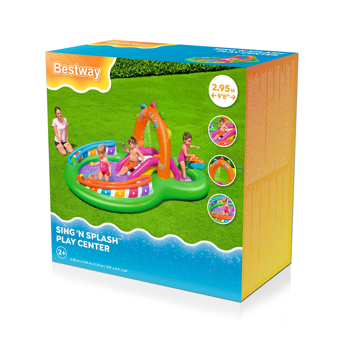 Детский надувной игровой бассейн Sing 'n Splash 295 х 190 см