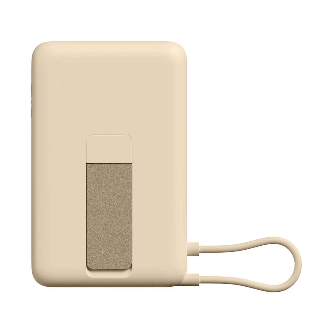 Портативный внешний аккумулятор, Xiaom, Magnetic Power Bank 10000 with Built-in Stand Beige, WPB1007Z/BHR08PBGL, 10000мА·ч (37Вт·ч), 33Вт, 210г, 108,8  68,9  20,25мм, Бежевый