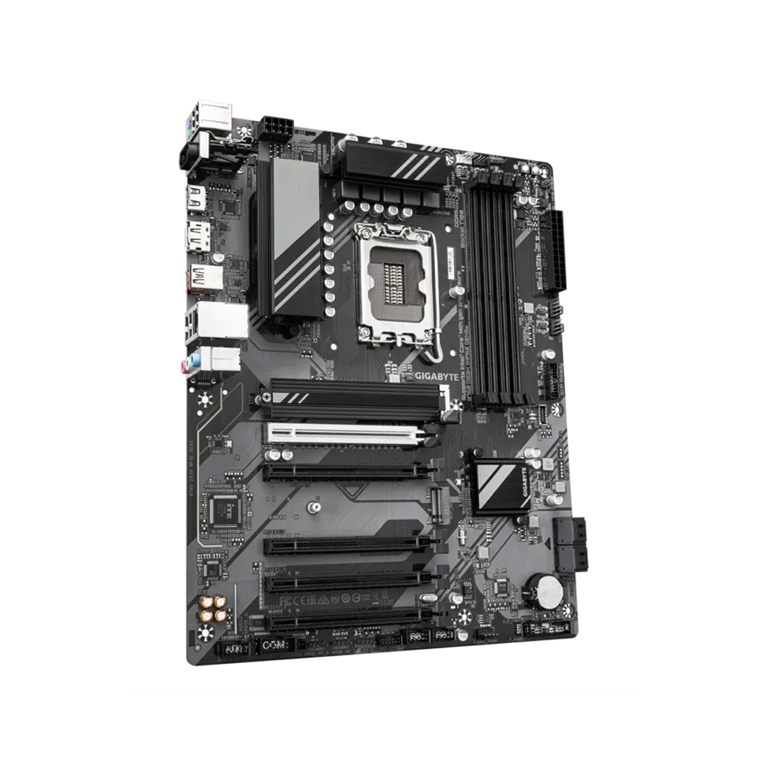 Материнская плата, Gigabyte, B760 DS3H WIFI6E GEN5 (4719331872939), LGA1700, iB760, 4xDDR5 4000/4800/7600(OC), 4xSATA3, 2xM.2 (PCI-E 4.0x4/x2), Raid, 1хDP, 1xHDMI, 4xPCI-Ex16, WiFi, ATX