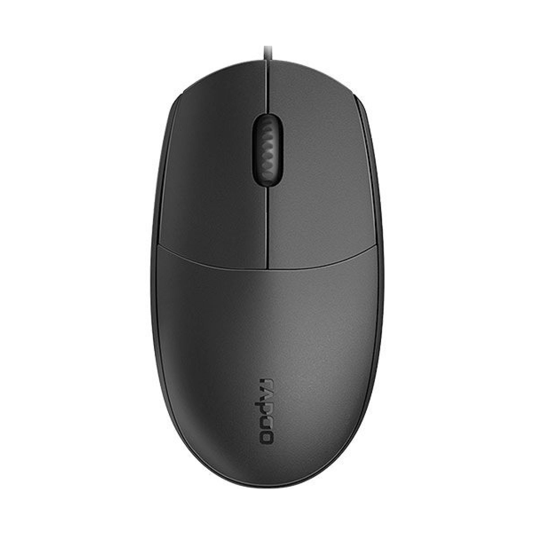 Компьютерная мышь, Rapoo, N100, Оптическая, 1000dpi, USB, Длина кабеля 1,5 метра, Чёрный