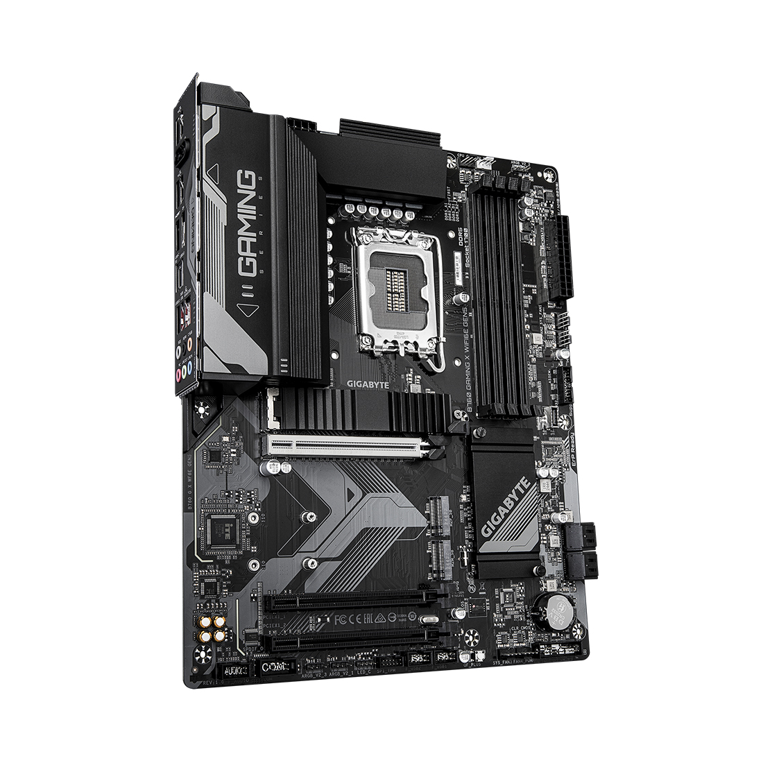 Материнская плата, Gigabyte, B760 GAMING X WIFI6E GEN5 (4719331871673), LGA1700, iB760, 4xDDR5 4000/4800/7600(OC), 4xSATA3, Raid, 3xM.2 (PCI-E 4.0x4/x2), 1хDP, 1xHDMI, 3xPCI-Ex16, WiFi, ATX