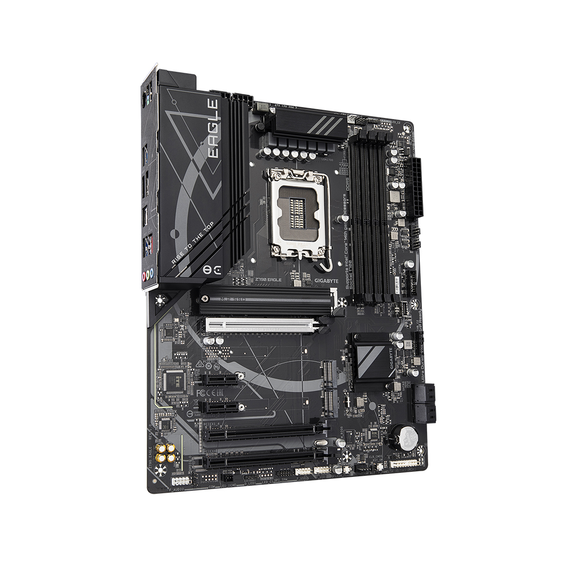 Материнская плата, Gigabyte, Z790 EAGLE (4719331860981), LGA1700, iZ790, 4xDDR5 7600(OC)/5600/5400/5200/4800/4400, 4xSATA3, 3xM.2 (2*PCI-E 4.0x4/x2, 1*PCI-E 4.0x4/x2 и SATA), Raid, 1хDP, 1xHDMI, 2xPCI-Ex16, 2xPCI-Ex1, ATX