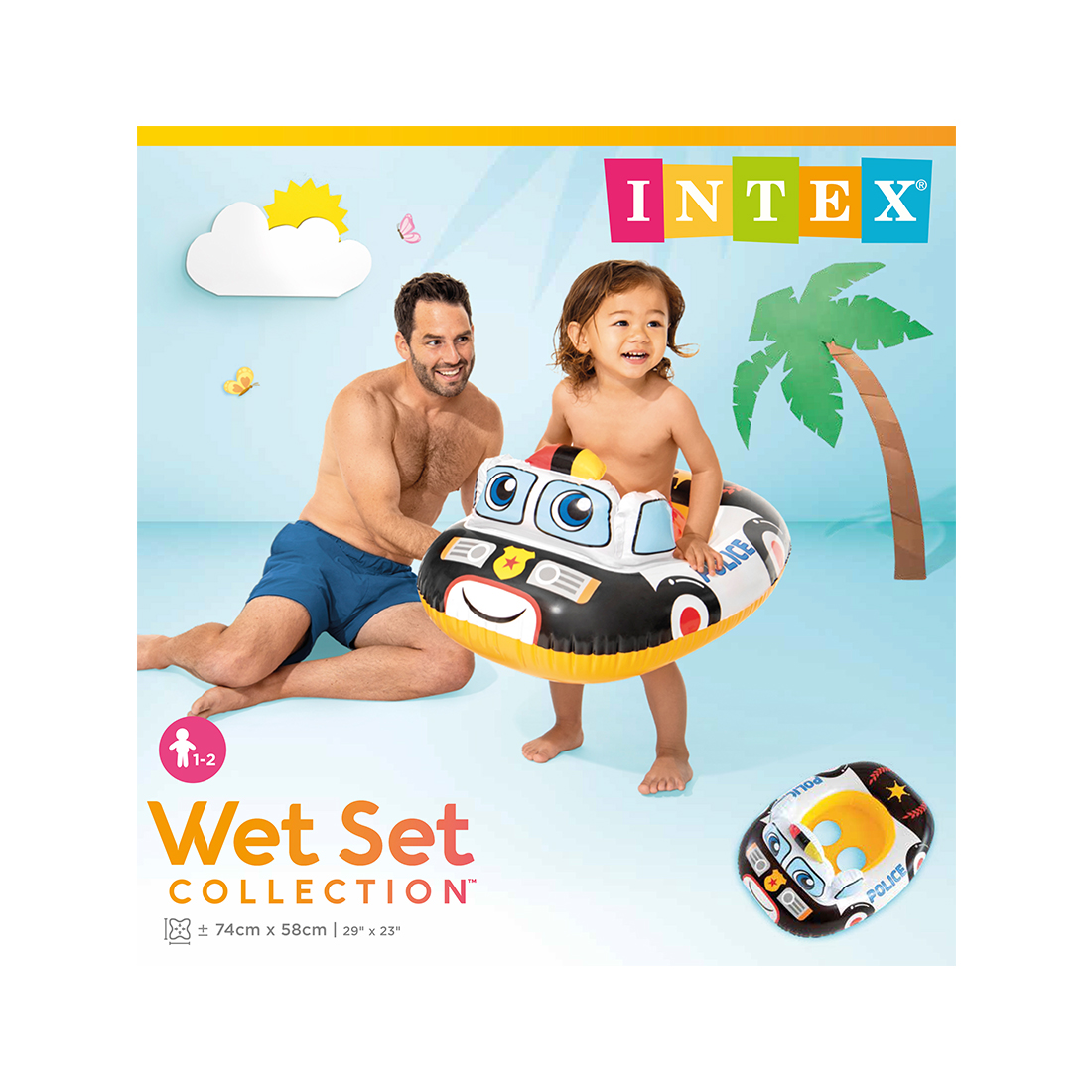 Надувная лодочка Kiddie Floats 79 x 58 см, INTEX, 59586NP