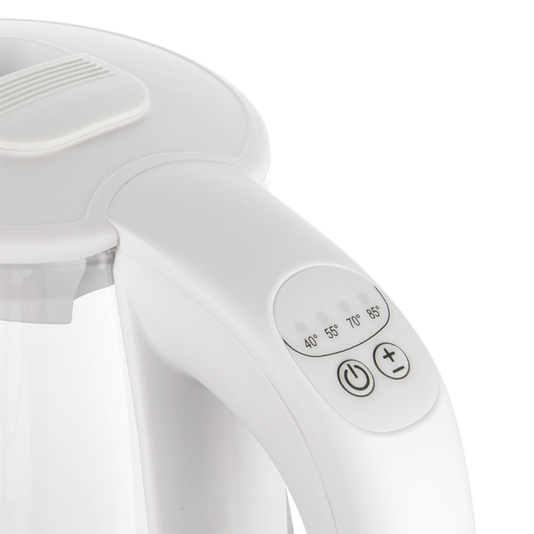 Чайник электрический, Redmond, SkyKettle RK-G211S, 2200 Вт, Объем 1,7 л, Управление со смартфона, Нагрев воды 40/55/70/85/100°C, Контактная группа STRIX, Белый