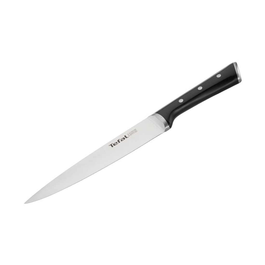 Нож для нарезки Tefal Ice Force K2320714, 20 см, черный
