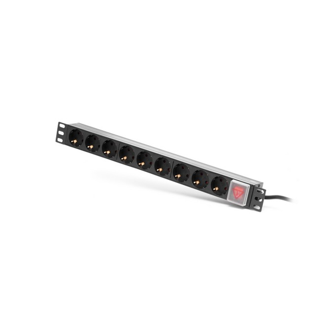 Сетевой фильтр, SVC, PD-9SCH, Для шкафов и стоек размера 19", 9 Розеток, 1.8 м, 16A, 4000W, 220 в., Чёрный