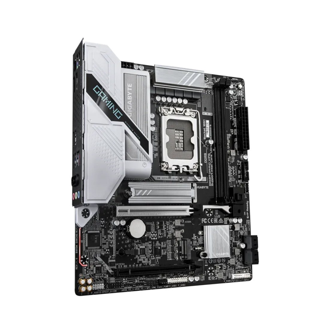 Материнская плата, Gigabyte, B860M GAMING WIFI6 (4719331866891), LGA1851, iB860, 2xDDR5 5600/6400/9066(OC), 4xSATA3, Raid, 2xM.2 (1*PCI-E 4.0x4/x2. 1*PCI-E 5.0x4/x2), 1хDP, 1xHDMI, 2xPCI-Ex16, WiFi, mATX