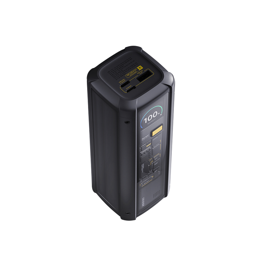 Портативный внешний аккумулятор, Xiaomi, 212W HyperCharge Power Bank 25000mAh GL, BHR9970GL/P03MI, Емкость 25000 мАч, Мощность до 212W, Быстрая зарядка, Встроенный дисплей, Литий-ионный аккумулятор, Входной интерфейс USB-C, Выходной интерфейс	USB-A / USB-C, 55,4  55,4  160 мм, Черный