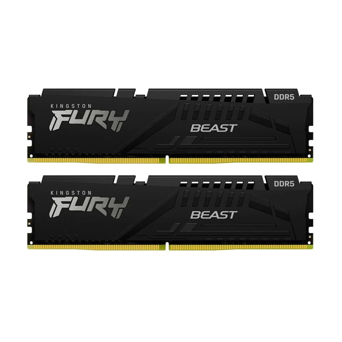 Комплект модулей памяти, Kingston, FURY Beast KF552C40BBK2-16 (Kit 2x8GB), DDR5, 16GB, DIMM <PC5-41600/5200MHz>, Чёрный