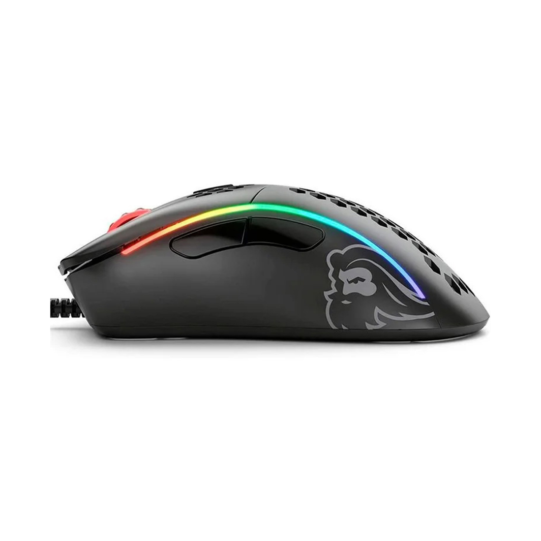 Компьютерная мышь, Glorious, Model D-, GLO-MS-DM-MB, Игровая, Оптическая, Проводная, Pixart PMW-3360 Sensor, 12000 DPI, 250+ IPS, 50G, 1000 Hz, RGB, 6 кнопок, Длина провода 2м, Матовый черный