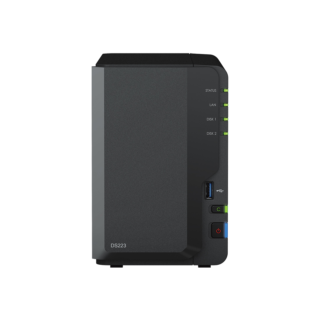 Система хранения данных (сервер), Synology, DS223, Realtek RTD1619B, 2GB, RJ-45 1GbE
