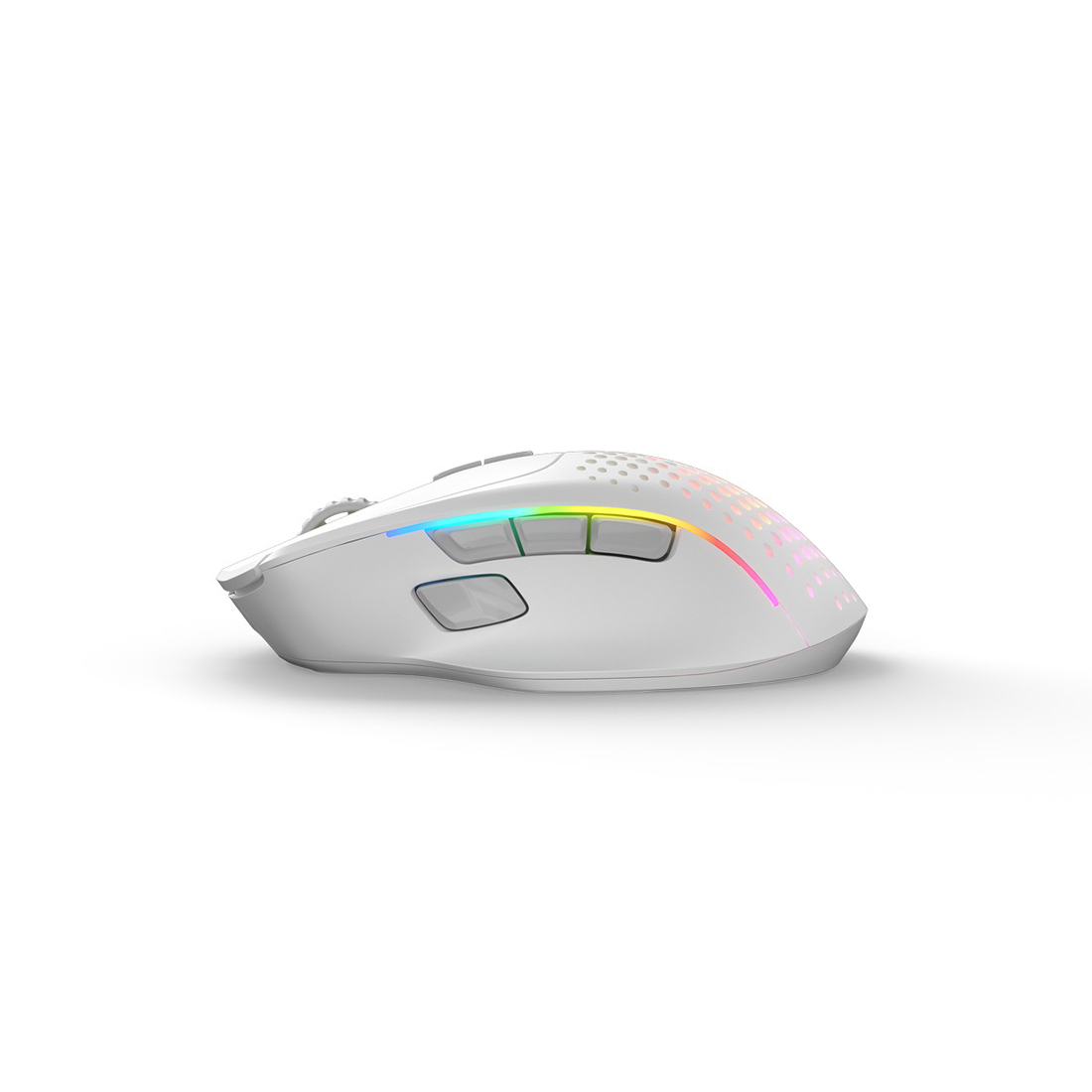 Компьютерная мышь, Glorious, Model I 2 Wireless, GLO-MS-IWV2-MW, Игровая, Оптическая, Беспроводная, 2.4 Ghz, Bluetooth 5.2 LE, Glorious BAMF 2.0 Sensor, 26000 DPI, 650 IPS, 50G, 1000 Hz, RGB, 9 кнопок, Длина провода 2м, Матовый белый