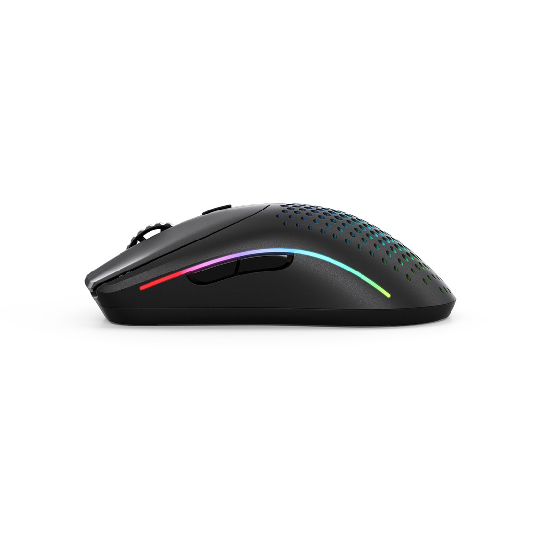 Компьютерная мышь, Glorious, Model O 2 Wireless, GLO-MS-OWV2-MB, Игровая, Оптическая, Беспроводная, 2.4 Ghz, Bluetooth 5.2 LE, Glorious BAMF 2.0 Sensor, 26000 DPI, 650 IPS, 50G, 1000 Hz, RGB, 6 кнопок, Длина провода 2м, Матовый черный