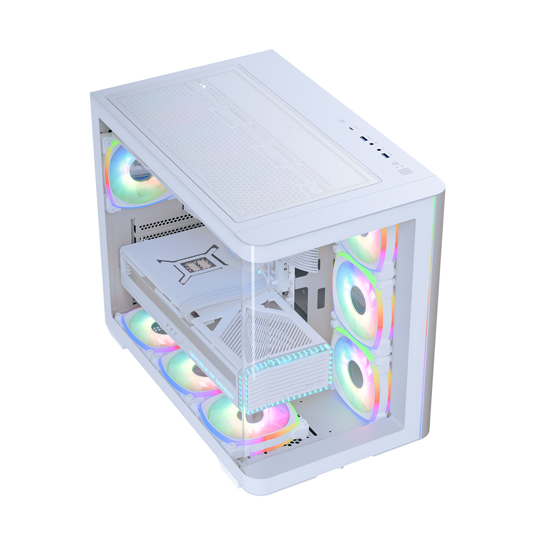 Компьютерлік корпус Aerocool P500C Evo-G-WT-v1