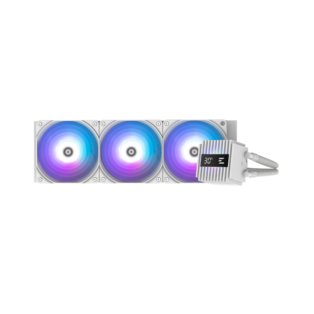 Кулер с водяным охлаждением, Zalman, ALPHA2 A36 White, ALPHA2 A36 White, intel 1151/1200/1700/1851 и amd AM4/AM5, TDP 350W, 3*120 мм, 600-2000 об/мин, 69.12CFM, 29.7dB(A), Белый