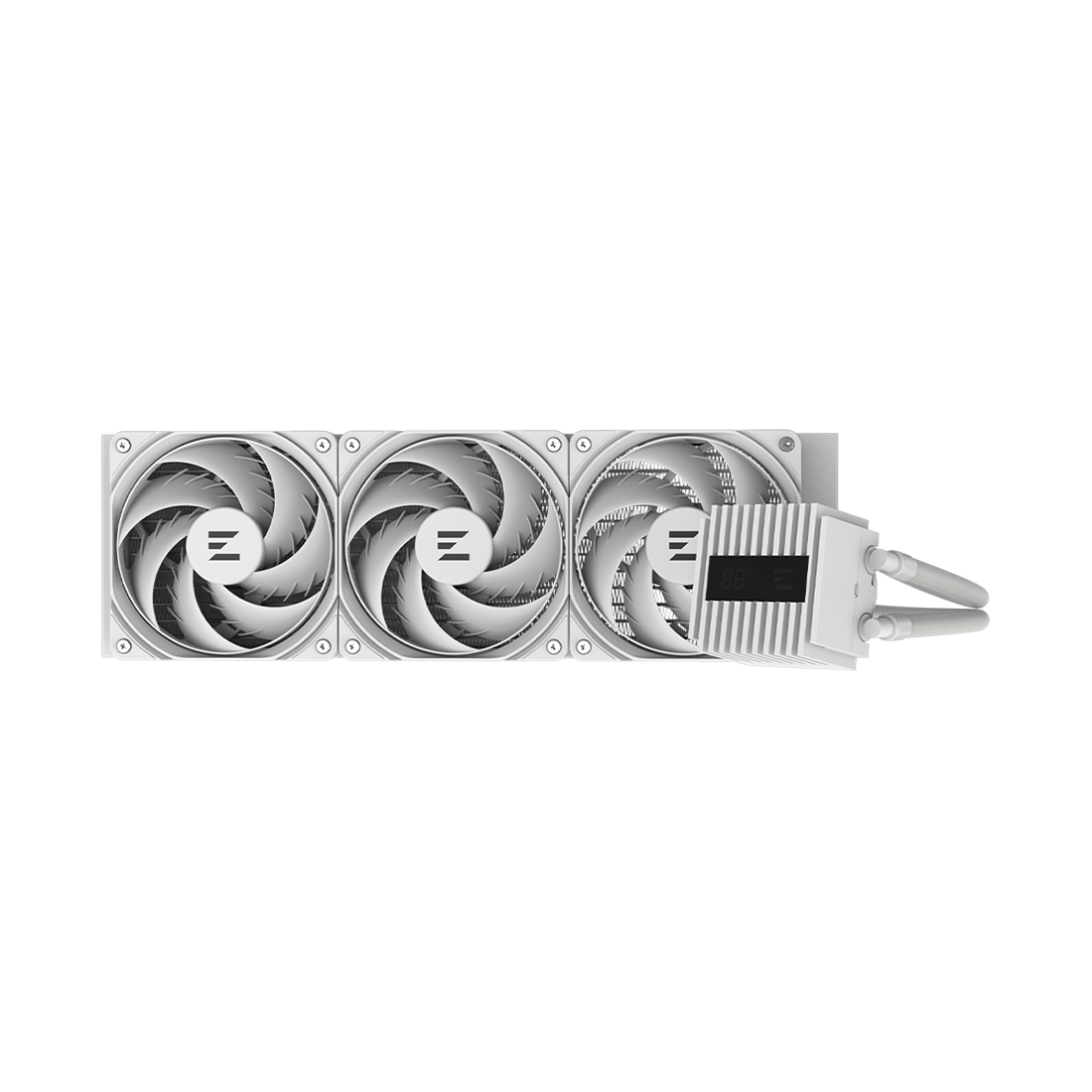 Кулер с водяным охлаждением, Zalman, ALPHA2 A36 White, ALPHA2 A36 White, intel 1151/1200/1700/1851 и amd AM4/AM5, TDP 350W, 3*120 мм, 600-2000 об/мин, 69.12CFM, 29.7dB(A), Белый