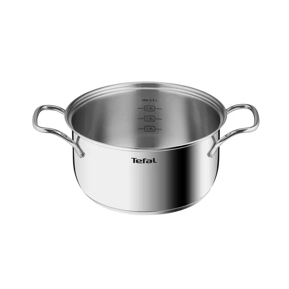 Кастрюля, Tefal, Intuition B8644474, Объем 2.9 л, Диаметр крышки 20 см, Для всех типов плит