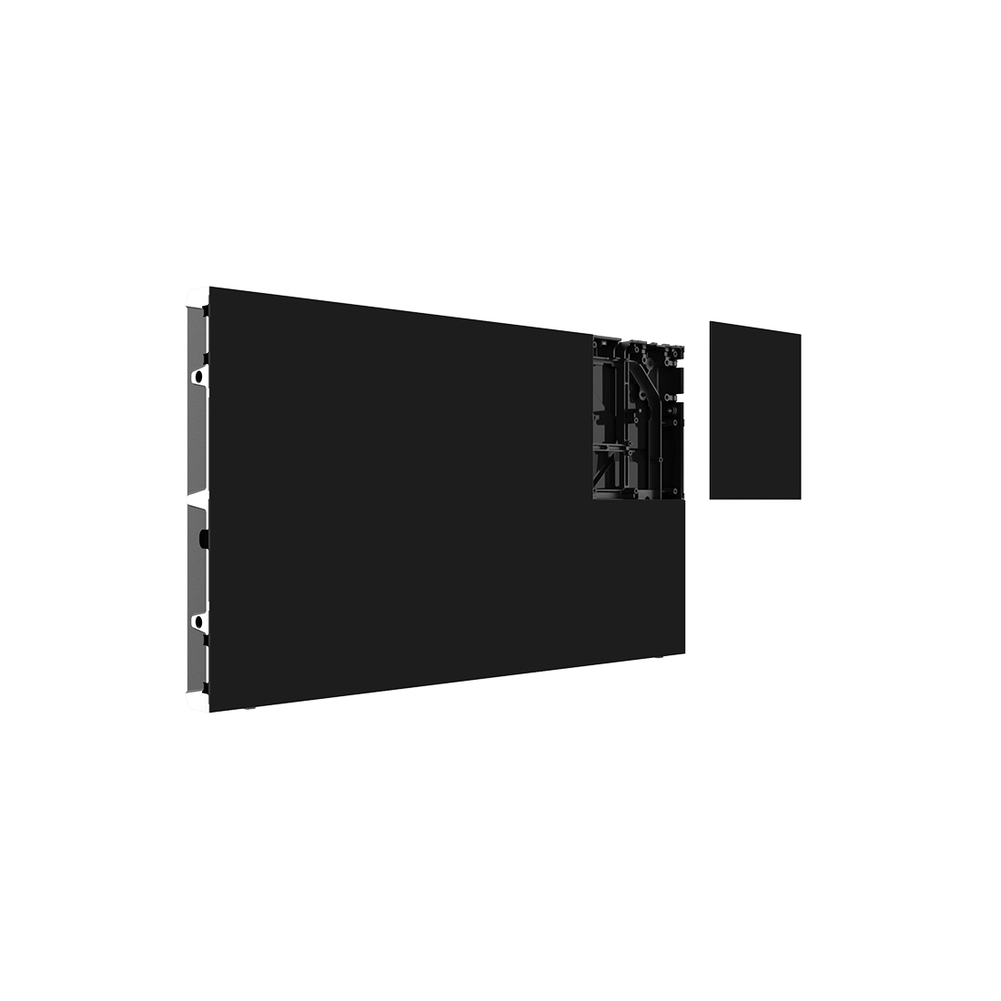 Кабинет светодиодного LED экрана, Unilumin, UMiniP1.2, 600 nit, шаг пикселя 1,25, комплект 1 кабинет, 4 модуля А+ 4 модуля B, коробка аксессуаров, Набор инструментов, Ремонтный комплект