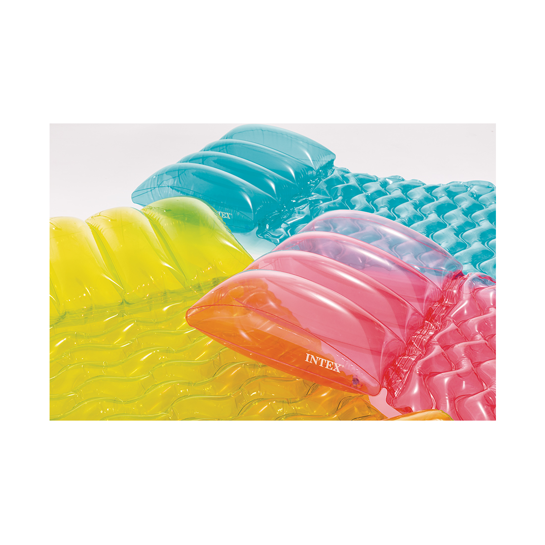 Пляжный матрас для плавания Transparent Water 173 х 89 см, INTEX